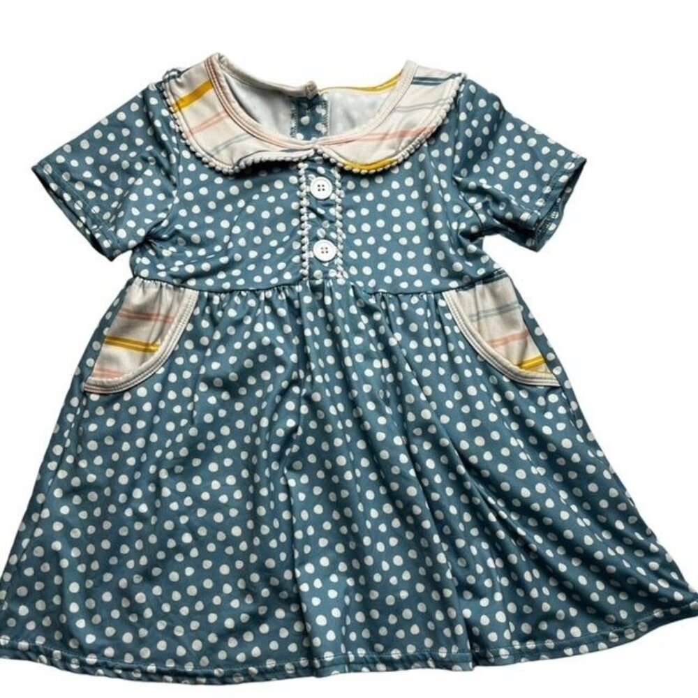 Wellie Kate Girls Polka Dot Top Size 6-7 Years